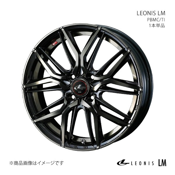 LEONIS LM レオニス エルエム ホイール 1本単品 0040786 【16×5.0J 4-100 INSET45 PBMC/TI】|千歳交易 店