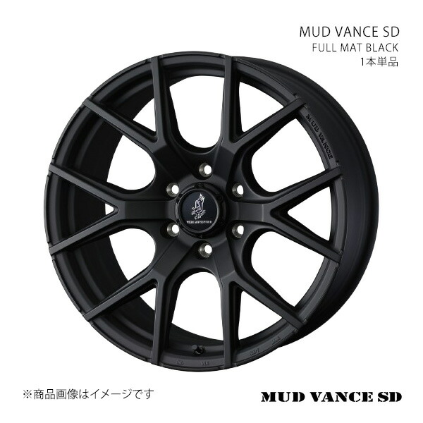 MUD VANCE SD マッドヴァンス エスディー ホイール 1本単品 0042175 【17×8.0J 6-139.7 INSET50 FULL MAT BLACK】