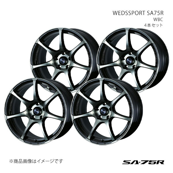 SA75R UX 10系/UX300e アルミホイール4本セット 0073986×4【18×7.5J 5-114.3 INSET45 WBC】