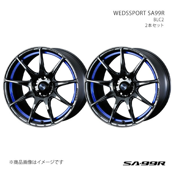 SA99R IS C 20系/FR IS350C アルミホイール2本セット 0073935×2【18×9.5J 5-114.3 INSET45 BLC2】