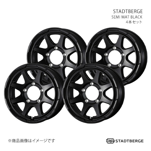 STADTBERGE スタットベルク ホイール 4本セット 0042465×4 【16×6.0J 5-139.7 INSET5 SEMI MAT BLACK】 40,167円