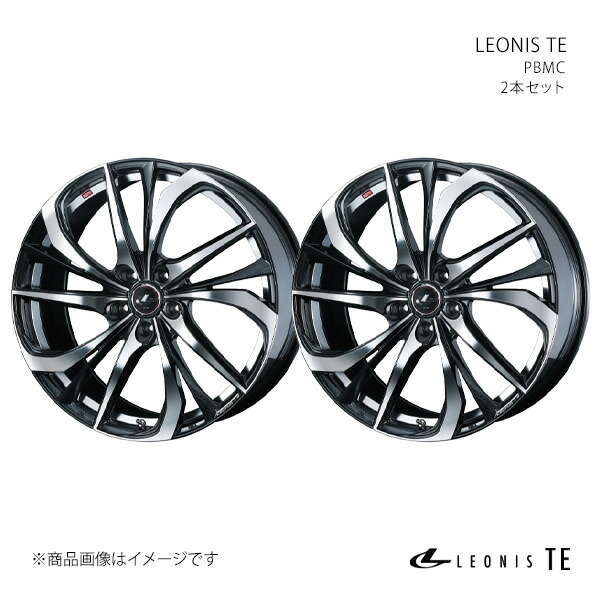 LEONIS TE レオニス ティーイー ホイール 2本セット 0038759×2 【17×6.5J 5-114.3 INSET53 PBMC】