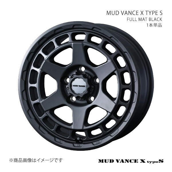 MUD VANCE X TYPE S マッドヴァンス エックス タイプエス ホイール 1本単品 0041603 【17×8.0J 5-127 INSET38 FULL MAT BLACK】