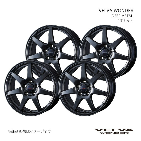 VELVA WONDER ヴェルヴァ ワンダー ホイール 4本セット 0042358×4 【19×7.0J 5-120 INSET39 DEEP METAL】|千歳交易 店