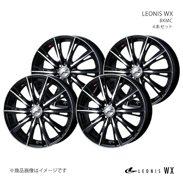 LEONIS WX レオニス ダブルエックス ホイール 4本セット 0033870×4 【16×5.0J 4-100 INSET45 BKMC】|千歳交易 店
