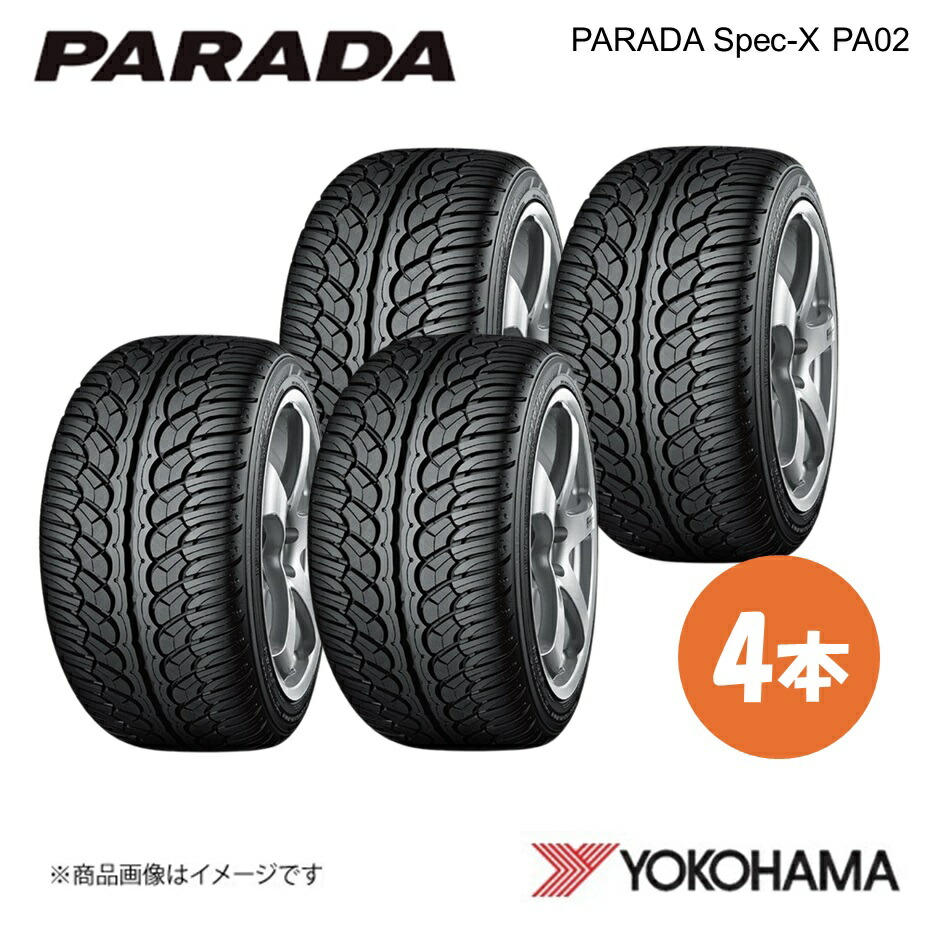 YOKOHAMA ヨコハマタイヤ PARADA Spec-X PA02 265/35R22 サマータイヤ 4本 265 35 22 V XL F0383|千歳交易 店