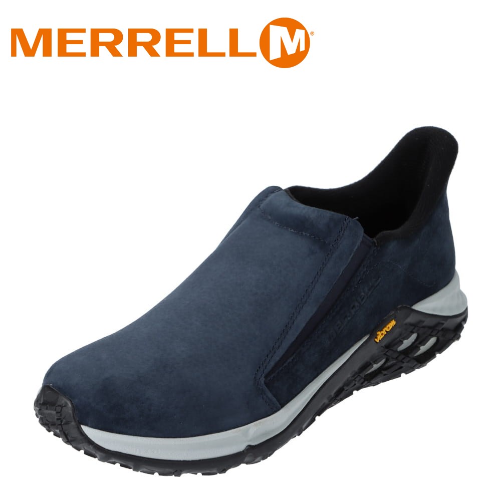 【全品P5倍！17日09:59まで】メレル MERRELL 5002205 メンズ靴 靴 シューズ 2E相当 アウトドアシューズ 滑りにくい Vibramソール JUNGLE MOC 2.0 大きいサイズ対応 ネイビー