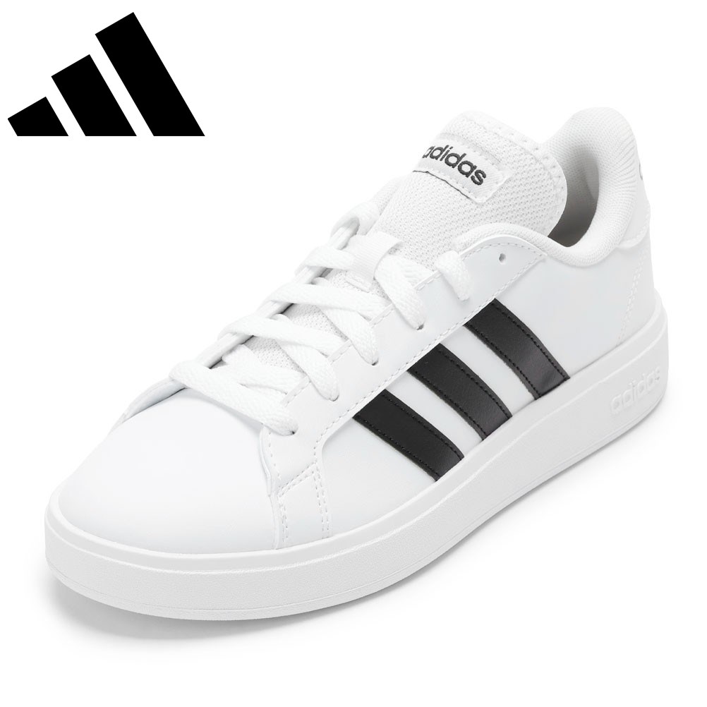 アディダス adidas GW9250L レディース靴 靴 シューズ ローカットスニーカー GRANDCOURT BASE 2.0M トレーニングシューズ スポーツ ランニング 運動 人気 ブランド ホワイト×ブラック