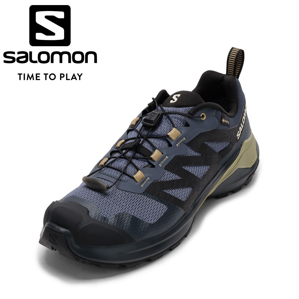 【全品P5倍！6日～9日まで】サロモン SALOMON L47526000 メンズ靴 靴 シューズ スニーカー トレイルランシューズ トレランシューズ 防水 晴雨兼用 グリップ 快適 ローカットスニーカー 人気 ブランド ネイビー×ブラック