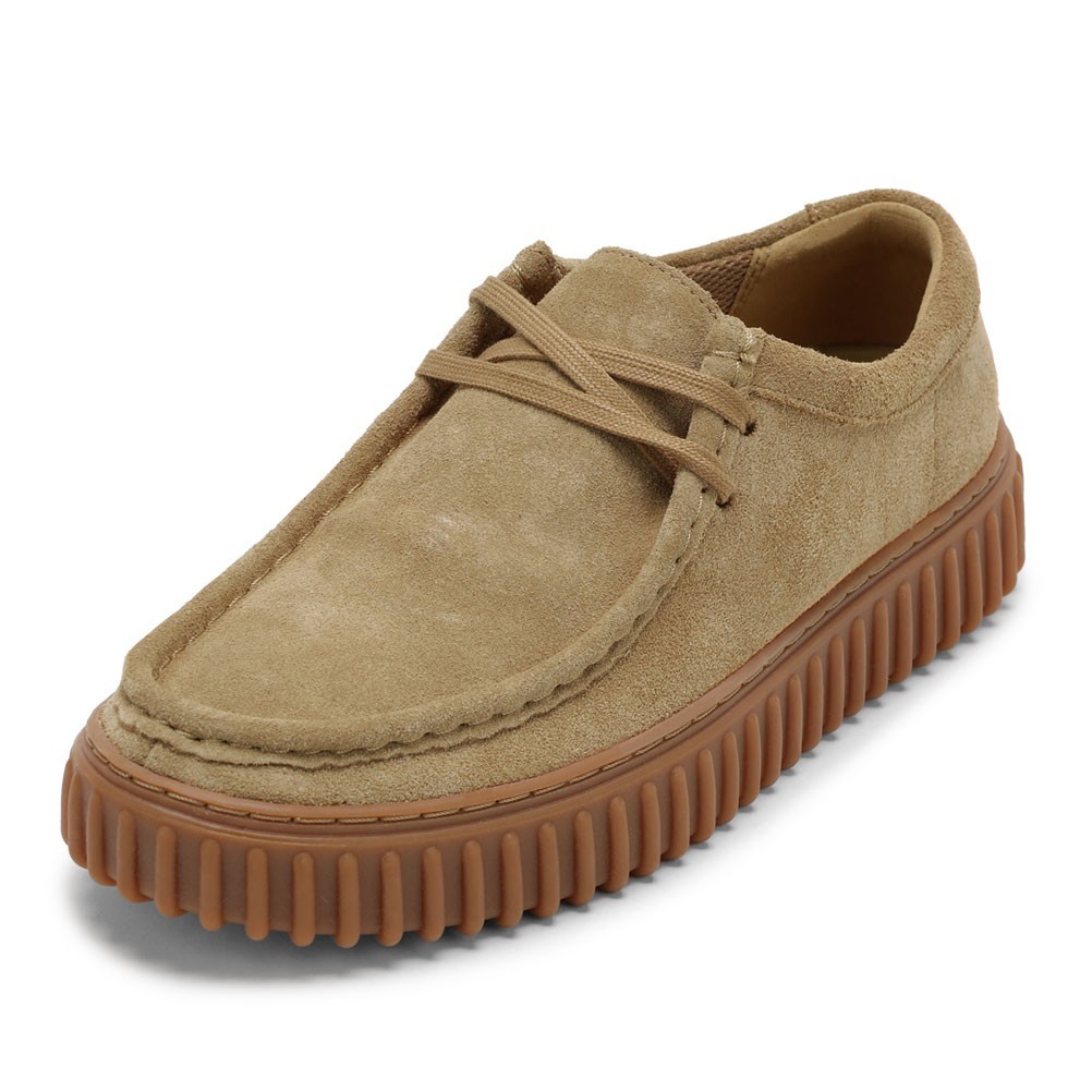 クラークス Clarks 26173471 メンズ靴 靴 シューズ 3E好いかげんに 心地よい シューズ モカシン 厚底 軽さ Torhill Lo トーヒルロー スエードクロス 座蒲団性 耐久性 古典派音楽 流行り 一般受け ブランド名 沙子ベージュ