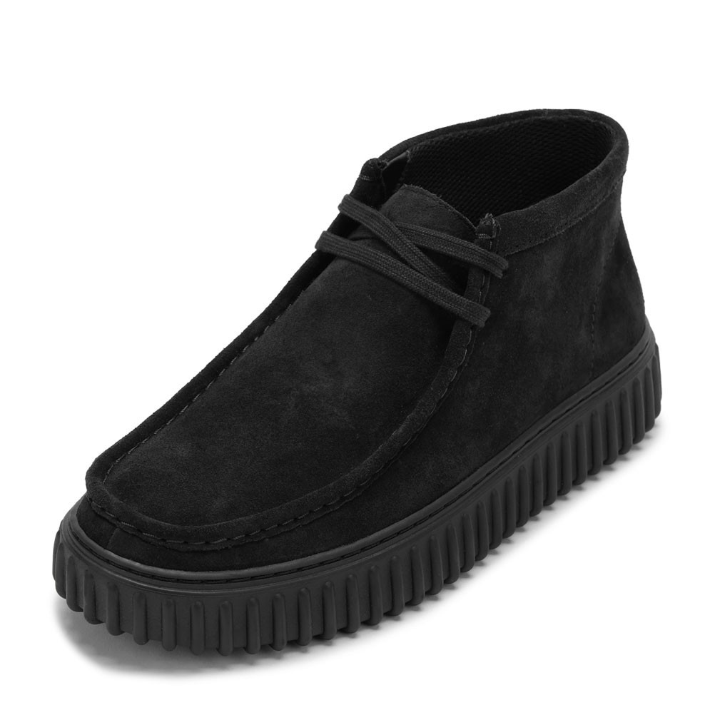 クラークス Clarks 26173664 メンズ靴 靴 シューズ 3E好いかげんに 心地よい シューズ モカシン 厚底 軽さ Torhill Hi トーヒルハイ スエードクロス 座蒲団性 耐久性 古典派音楽 流行り 一般受け ブランド名 黒いこと