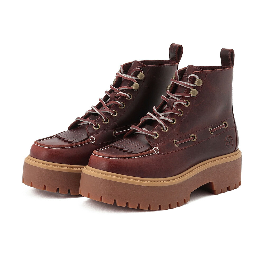 ティンバーランド Timberland TIMB 0A27YZEIW レディース靴 靴 シューズ 2E相当 ブーツ モカシン アウトドア シューズ 厚底 STONE STREET キャンプ ハイキング 革 レザー 人気 ブランド バーガンディー