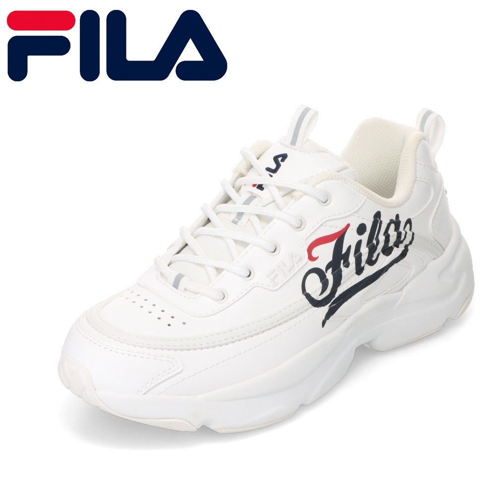 フィラ FILA UFW25078-125 レディース靴 靴 シューズ 2E好いかげんに スニーカー 厚底 ダッド RAYTONASCRIPT 脚長 ボリュームソール 流行り ロゴタイプ 一般受け ブランド名 白いこと×トリコロール