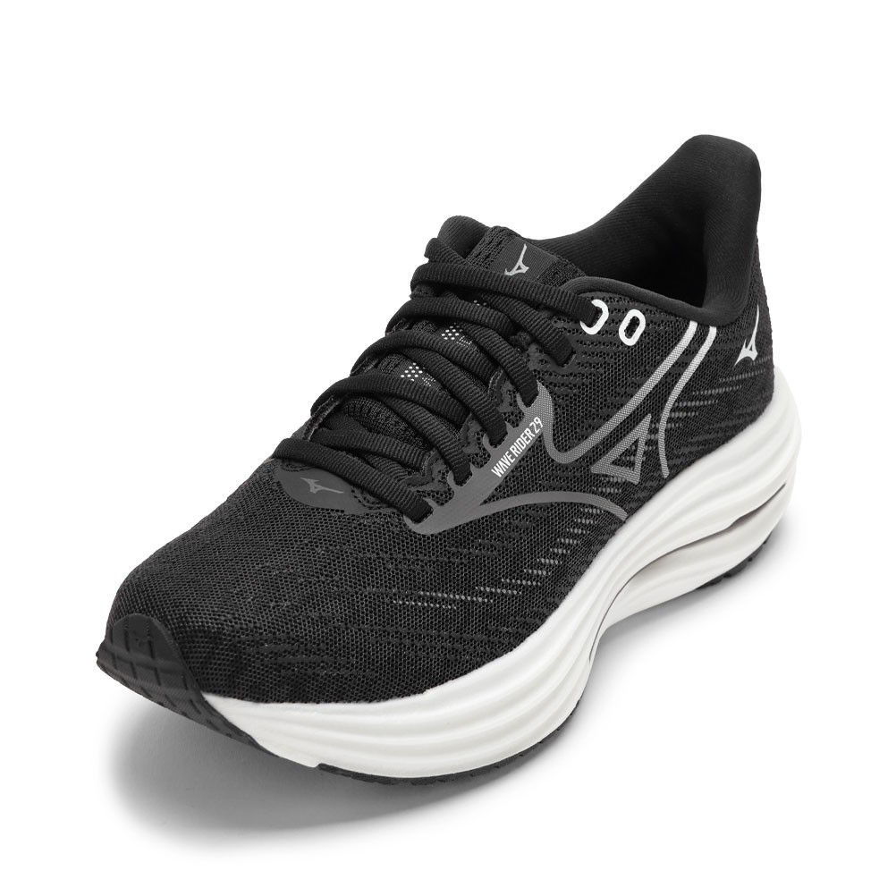 【全品P5倍！6日～9日まで】ミズノ MIZUNO J1GC250502 L レディース靴 靴 シューズ 2E相当 スニーカー ランニング ウォーキング シューズ 軽量 WAVE RIDER 29 クッション性 衝撃吸収 高反発 ローカットスニーカー 人気 ブランド ブラック×グレー