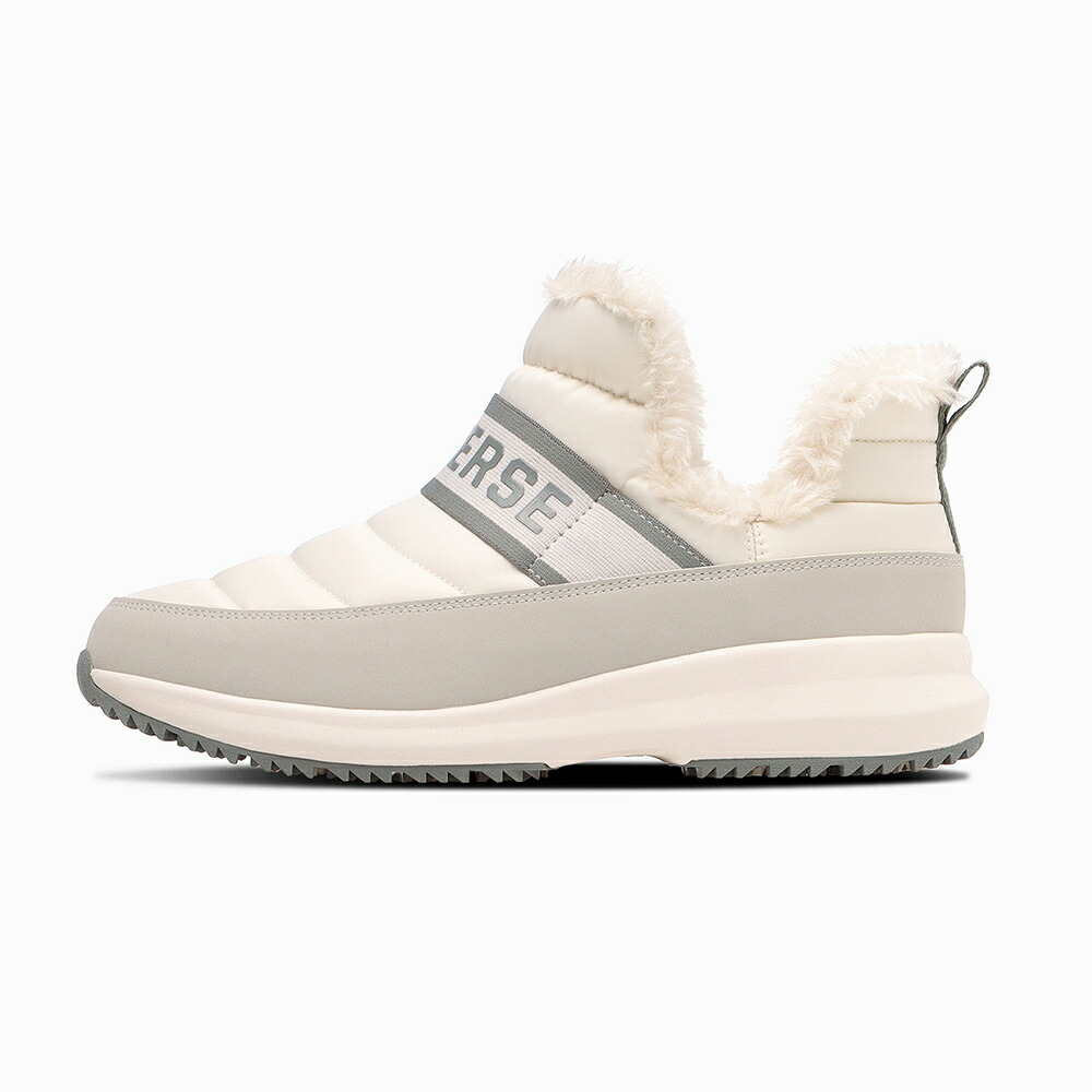 【全品P5倍！6日～9日まで】コンバース CONVERSE 38002220M メンズ靴 靴 シューズ 2E ブーツ ダウン 防水 防寒 ショート 滑りにくい 防滑 グリップ 雪 NX1570 WP LB MID ボア ファー ふわふわ あったか 人気 ブランド ホワイト×グレー