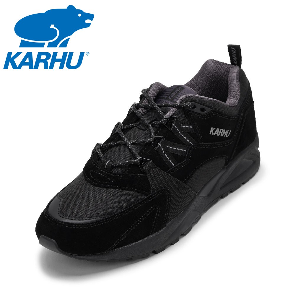 【全品P10倍!19日20:00~28H】カルフ KARHU KH804192 メンズ靴 靴 シューズ 2E スニーカー クッション性 フュージョン2.0 厚底 ボリュームソール ローカットスニーカー 人気 ブランド ブラック|靴ドットコム 店