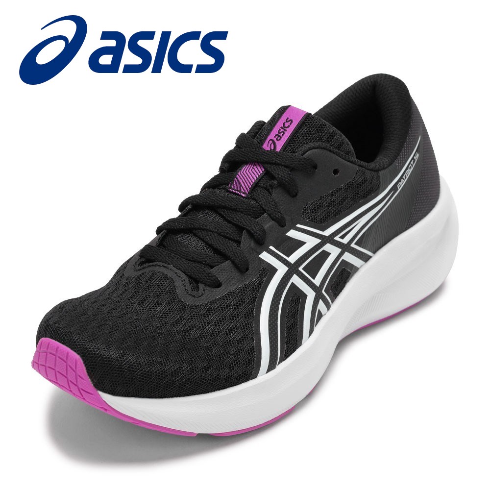 アシックス asics 1012B836.005L レディース靴 靴 シューズ 2E スニーカー ランニング シューズ 通気性 メッシュ PATRIOT 14 パトリオット 屈曲性 柔らかい ソフト ローカットスニーカー 人気 ブランド ブラック×ピンク