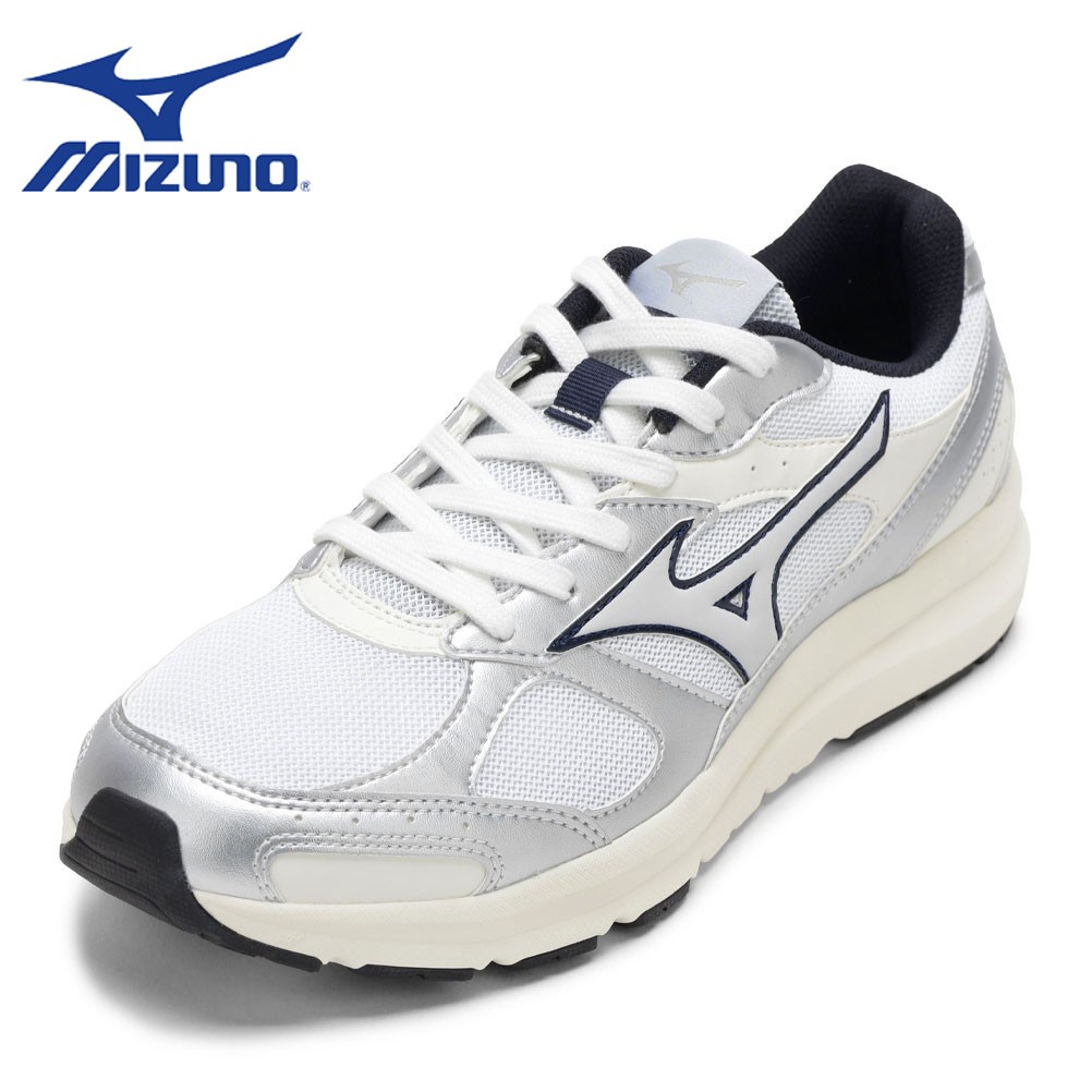 ミズノ MIZUNO B1GR260101 メンズ靴 靴 シューズ 3E スニーカー 駈けっくら シューズ 座布団性 FREERIDE NEXT 耐久性 ローカットスニーカー 一般受け ブランド名 白いこと×しろがね色