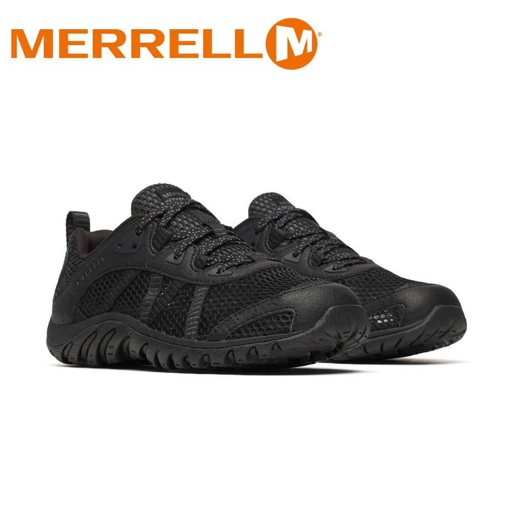 【全品P10倍！6日～9日まで】メレル MERRELL J00003301 レディース靴 靴 シューズ 2E スニーカー アウトドア シューズ 軽さ 通気性 メッシュ MAIPO 3 AEROSPORT 耐久性 ぼうぜん自失吸い入れる EVA 手持ち部分力 ローカットスニーカー 一般受け ブランド名 黒いこと