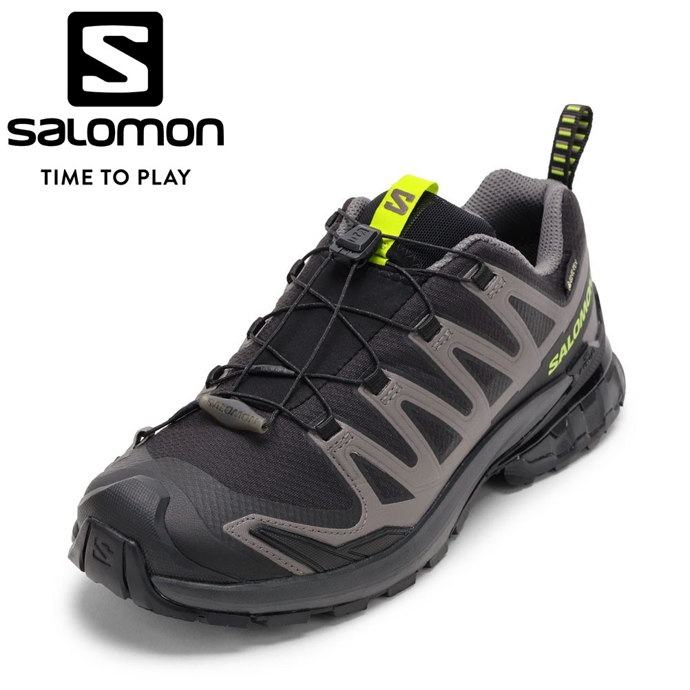 サロモン SALOMON L47987300 メンズ靴 靴 シューズ 2E スニーカー アウトドア トレイル駈けっくら トレラン トレイル シューズ 雨合羽 GORE-TEX ゴアテックス XA PRO 3D V9 GTX 耐久性 手持ち部分 ローカットスニーカー 一般受け ブランド名 黒いこと×薄墨色