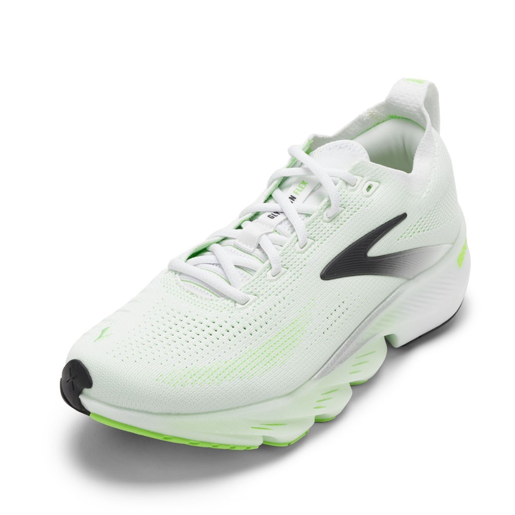 【全品P5倍!21日~24日】ブルックス BROOKS BRM 4783 メンズ靴 靴 シューズ 2E スニーカー ランニング シューズ 通気性 ニット グリセリンFlex 柔軟性 反発力 ローカットスニーカー 人気 ブランド ホワイト×グリーン|靴ドットコム 店