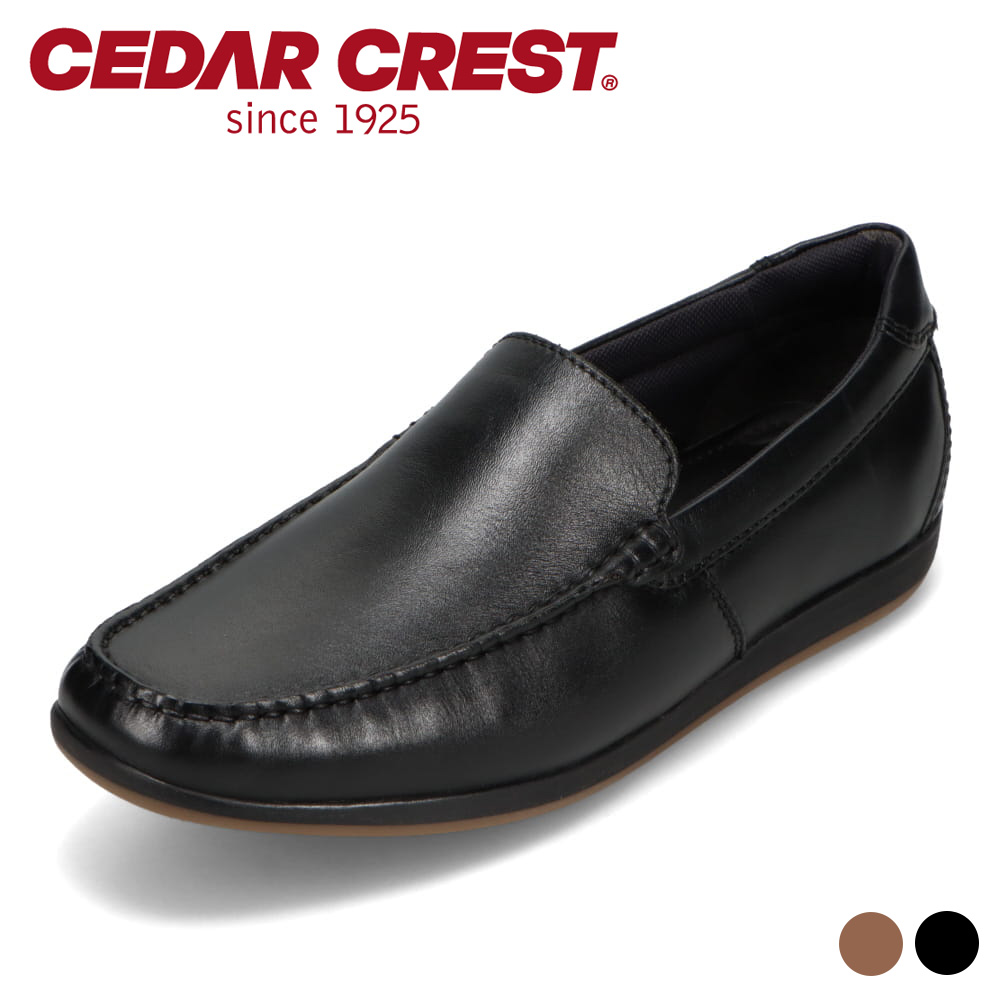 セダークレスト CEDAR CREST CC-1916 メンズ靴 靴 シューズ 2E相当 カジュアル シューズ レザー 革靴 スリッポン ドライビングシューズ 消臭 機能性 再生繊維 通勤 オフィス ビジネス シンプル