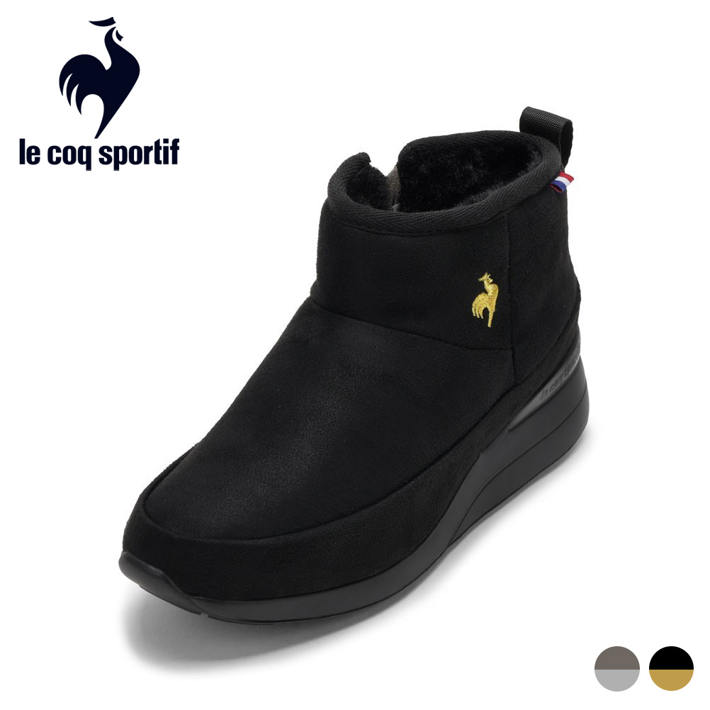 【全品P5倍！11日～14日まで】ルコックスポルティフ le coq sportif LU5FBT91LZ レディース靴 靴 シューズ 3E好いかげんに ブーツ 遊撃手 防寒 軽さ 滑りにくい 防滑 熱のある状態 蓄熱 LCS ムート 消臭 伸縮性 一般受け ブランド名 靴-その他