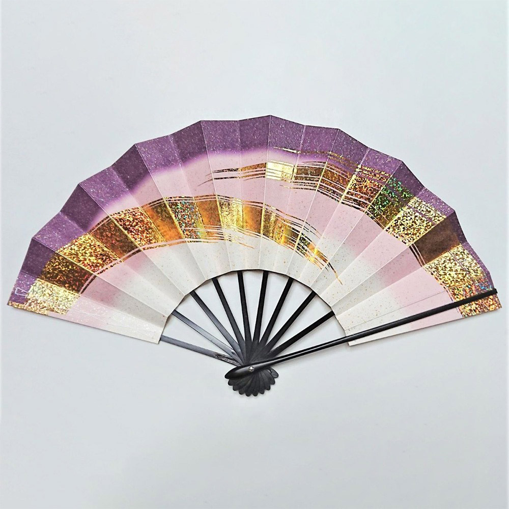 成人式扇子　舞サイズ　　銀ホログラム地/金箔地　　名入れ　　キラキラ 成人式扇子 舞サイズ 銀ホログラム地/金箔地 名入れ キラキラ