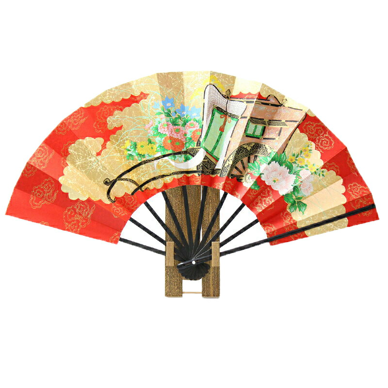 楽天市場】飾り扇子 【送料無料】 「源氏物語」 9寸用扇子立て