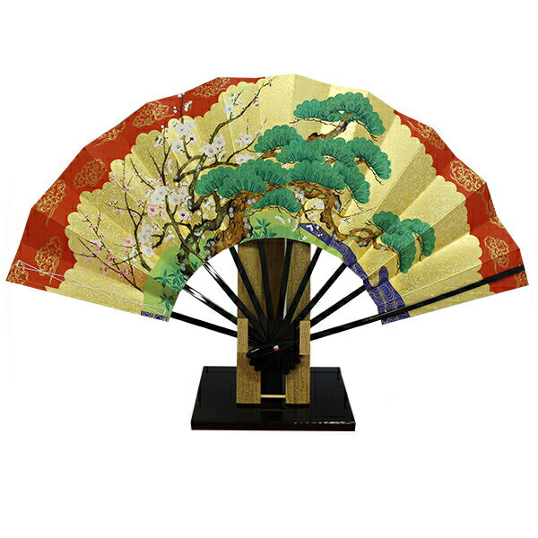 楽天市場】飾り扇子 【送料無料】 「源氏物語」 9寸用扇子立て