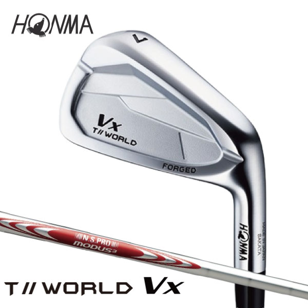 本間ゴルフ(ホンマ)T//WORLD (ツアーワールド) Vx アイアンセット ［5本セット(#6～#9.PW)］［7本セット(#5～#9.PW.AW)］［N.S.PRO MODUS3 TOUR 105］スチールシャフト【日本正規品】【TW767】｜ゴルフショップ シカゴ 店