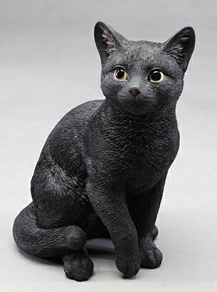 楽天市場】猫 置物 リアル 黒猫 くろねこ クロネコ ベビーキャット