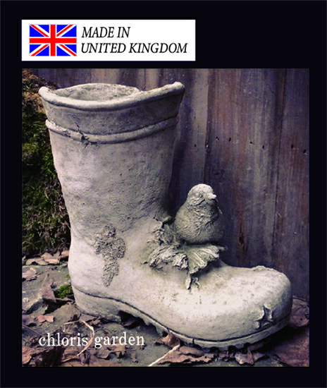 英国製 イギリス製 イングリッシュガーデン イギリス雑貨 Bird＆Boots ス English ガーゴイル Gargoyle ストーンオーナメント 石像 石材 バード とり ストーン製 ガーデニング 雑貨 ガーデン【 バード＆ブーツ NB（UK）】