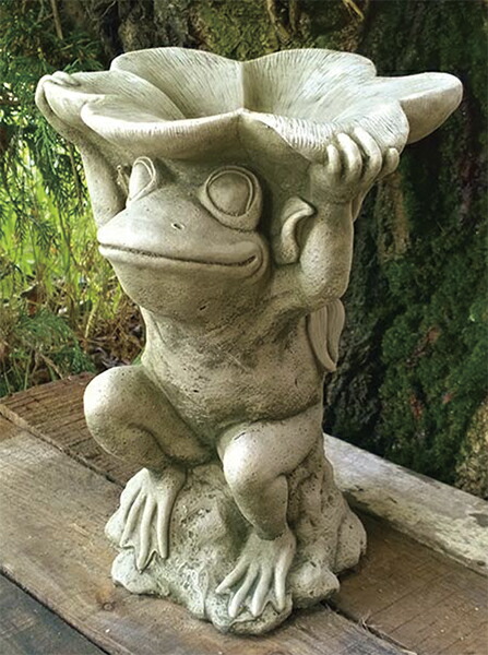 連合王国製 連合王国製 イングリッシュ庭園 連合王国雑貨  Object  蛙 かえる ガーゴイル Gargoyle 飾りつけ 石像  ガーデニング フロッグディシュ Flower Dish 石ころ製  雑貨  English Welcome  庭園【  ＊ Frog Flower Plate（UK）＊】