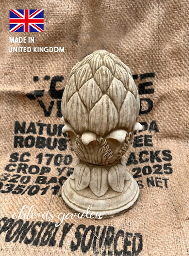 英国製 イギリス製 イングリッシュガーデン English イギリス雑貨 Finial Artichoke ストーンオーナメント ガーゴイル Gargoyle 小人 こびと 石像 石材 ファエリー ハワイ アーティーチョーク ガーデニング ストーン製 雑貨 ガーデン【 ＊フィニアル＊（UK）】