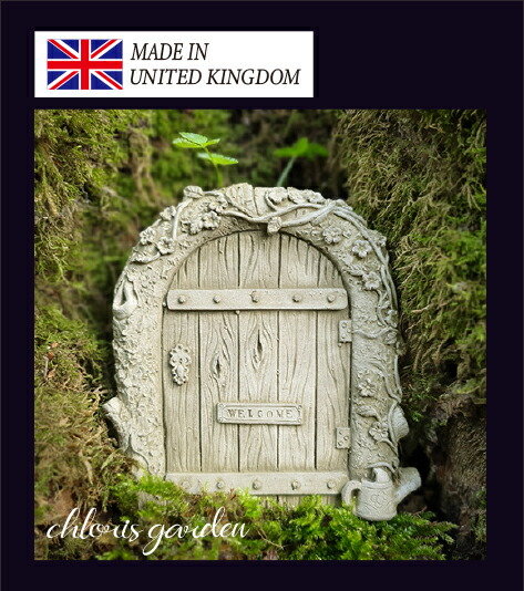 英国製 イギリス製 イングリッシュガーデン ガーデン プレート イングリッシュ English イギリス雑貨 ストーンオーナメント 石像 石材 Fairy Door 妖精 Fairy Plate ストーン製 ガーデニング 雑貨 ガーデン【 フェアリードア NG（UK）】