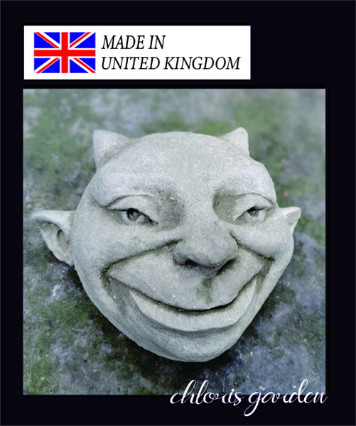 連合王国製 連合王国製 イングリッシュ庭園 連合王国雑貨  English  ガーゴイル Gargoyle ストーンオーナメント  一寸法師 こびと 石像 石 ファアリー 御化け 石ころ製 ガーデニング 雑貨 庭園  【 小悪魔（UK）】