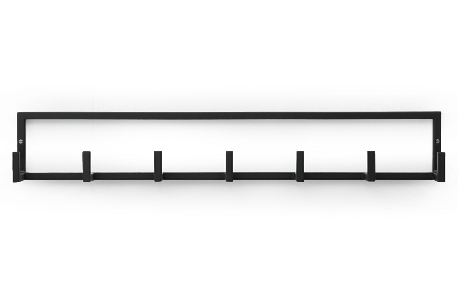 スチール ビンテージ レトロ 収納家具 ブラック アイアン 鉄 北欧 アンティーク Ruskeaルスケア アイアン製 シンプルなデザインのウォールフック コートラック 7連 ラック 壁棚 送料無料 アンティーク モノクロ ウォールシェルフ ハンガー コートラック タオル