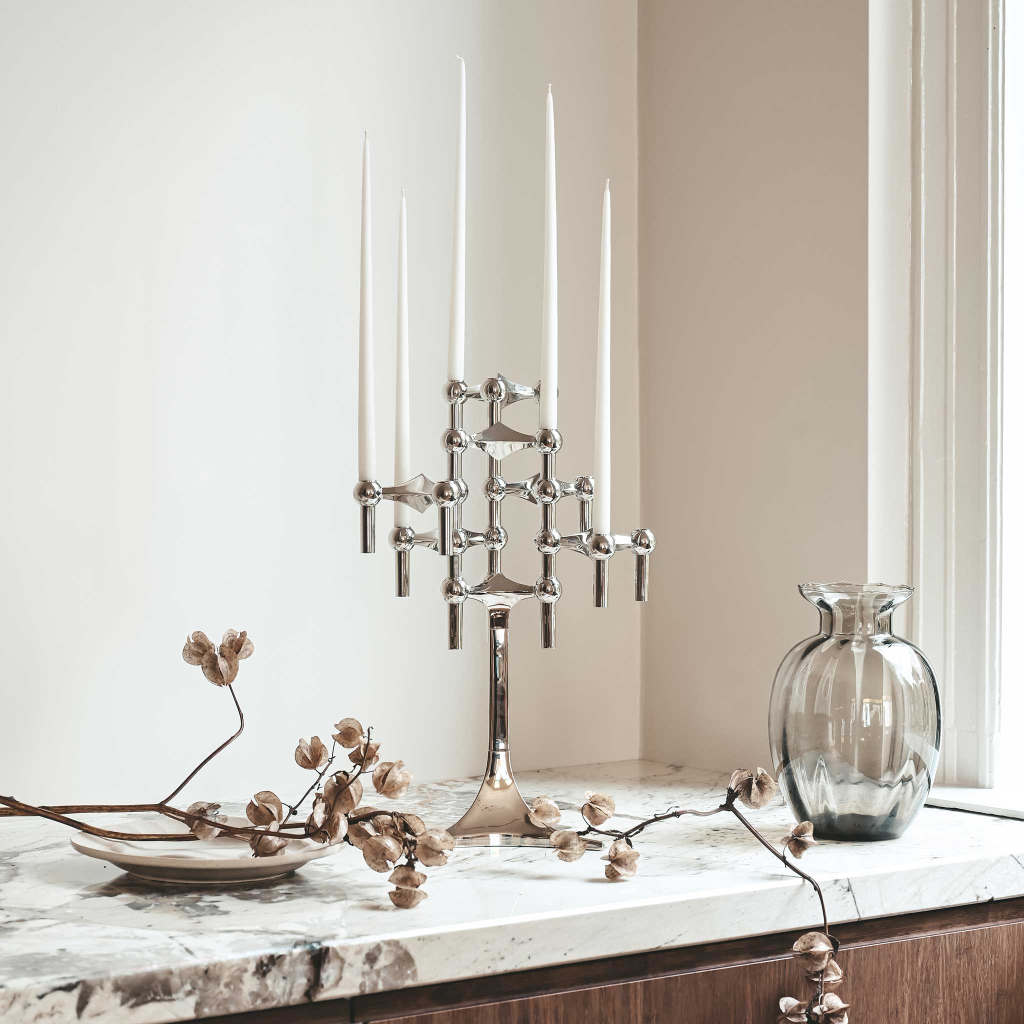 Stoff Nagel ストッフ ナゲル キャンドルホルダー クローム 正規品