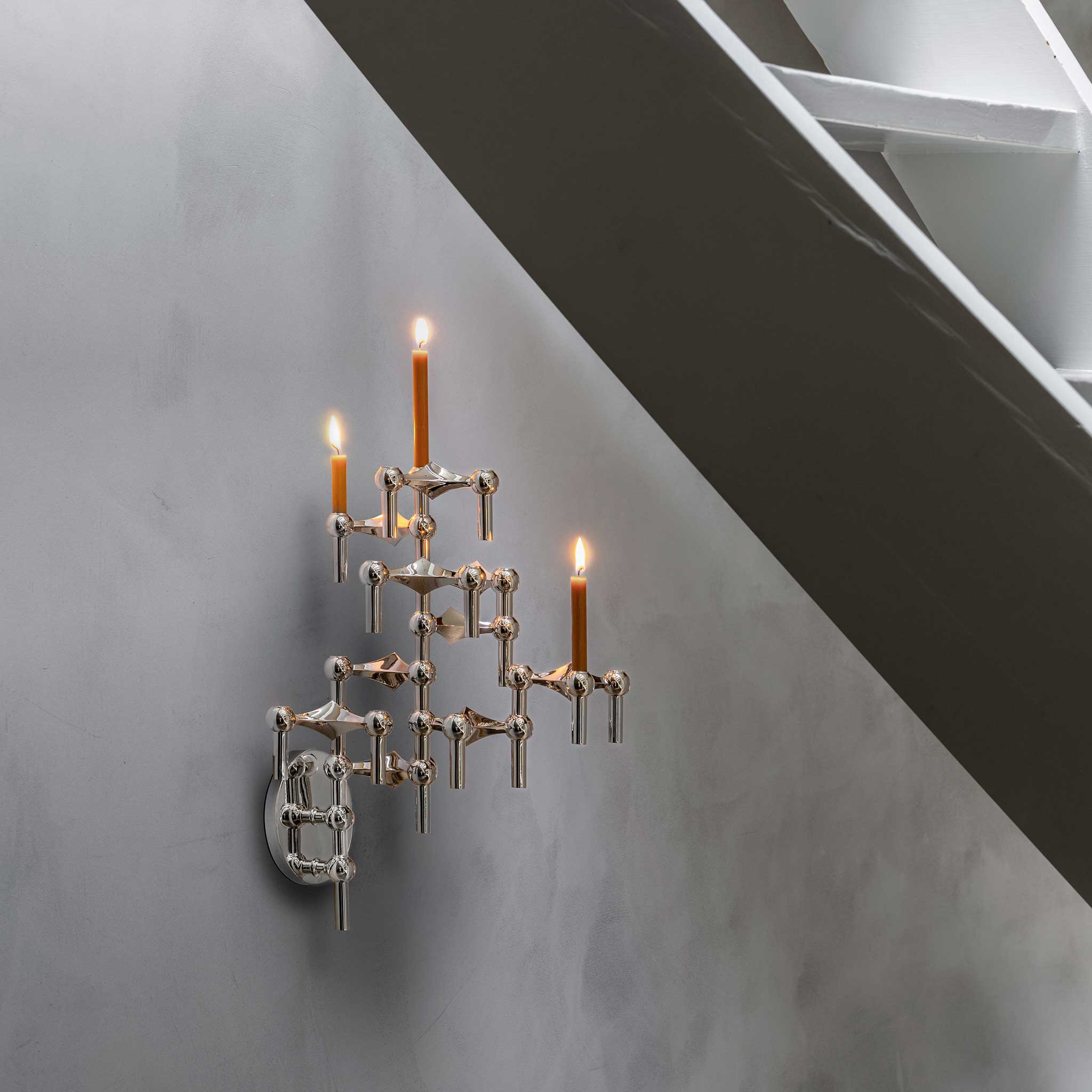 Stoff Nagel ストッフ ナゲル キャンドルホルダー クローム 3個セット 