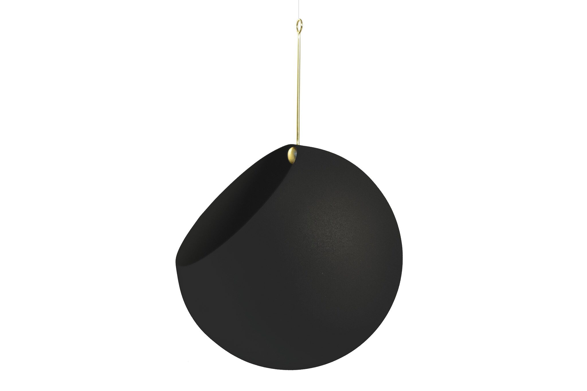 AYTM ハンギングフラワーポット GLOBE ブラック 直径21cm 花瓶 観葉植物 プランター 天井吊り下げ 植木鉢 アイテム 北欧雑貨 北欧デザイン モダンインテリア ラグジュアリー 高級感 ミニマルデザイン シンプル 上質な暮らし