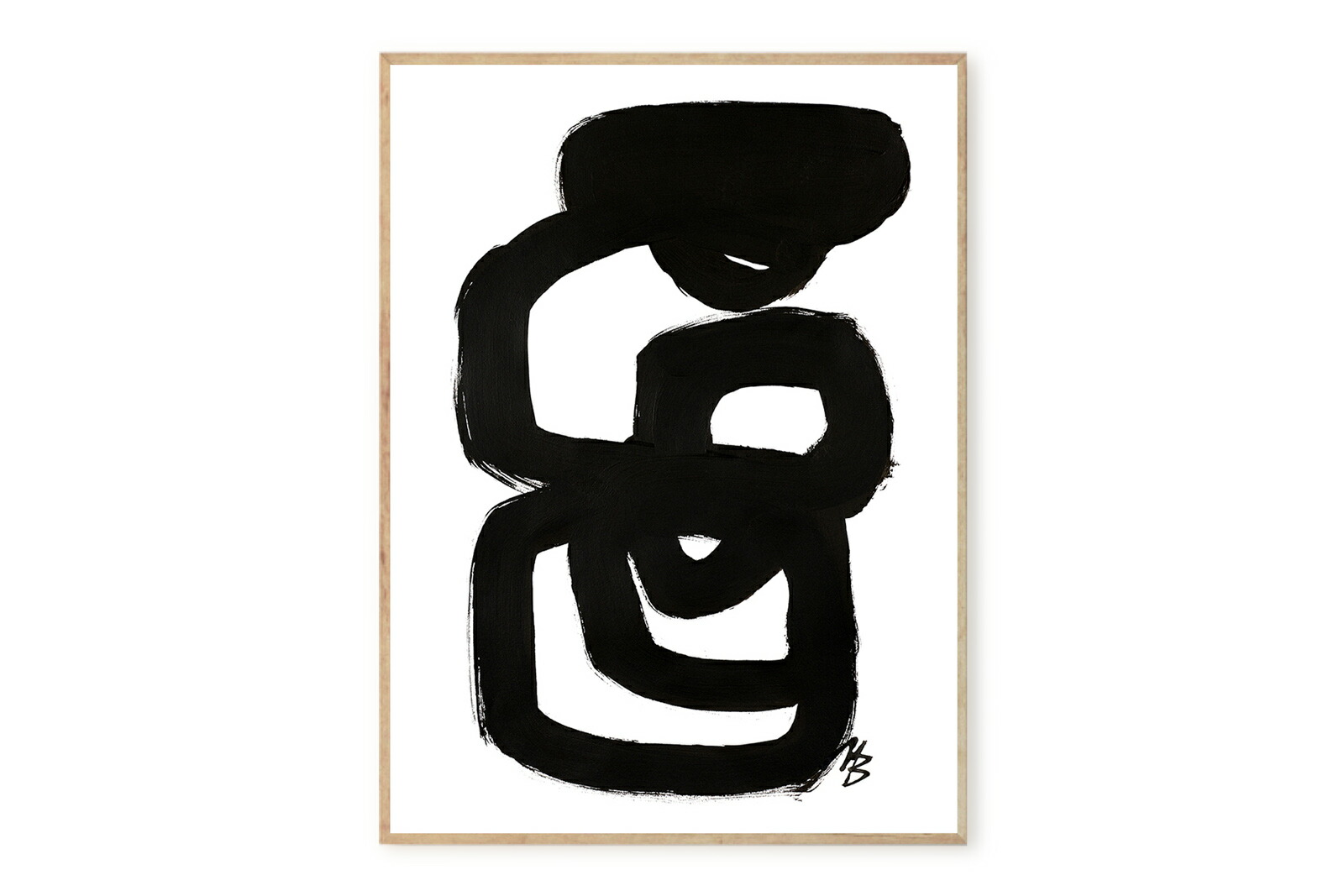 【在庫限り】【再入荷なし】THE POSTER CLUB × Malene Birger　ポスター/アートプリント　50×70cm　No 04【イラスト インテリア 北欧雑貨 おしゃれ 壁掛け 絵画 パネル モダン モノクロ モノトーン デンマーク コペン