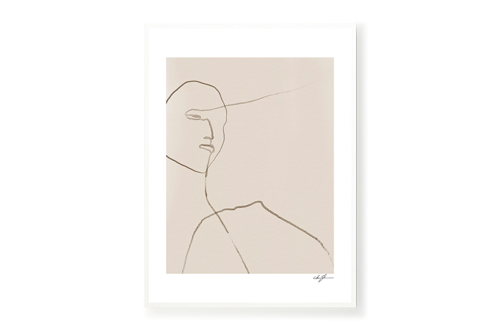 【在庫限り】【再入荷なし】THE POSTER CLUB × Anna Johansson　ポスター/アートプリント　50×70cm　Clay【イラスト インテリア 北欧雑貨 おしゃれ 壁掛け 絵画 パネル モダン モノクロ モノトーン デンマーク コペン