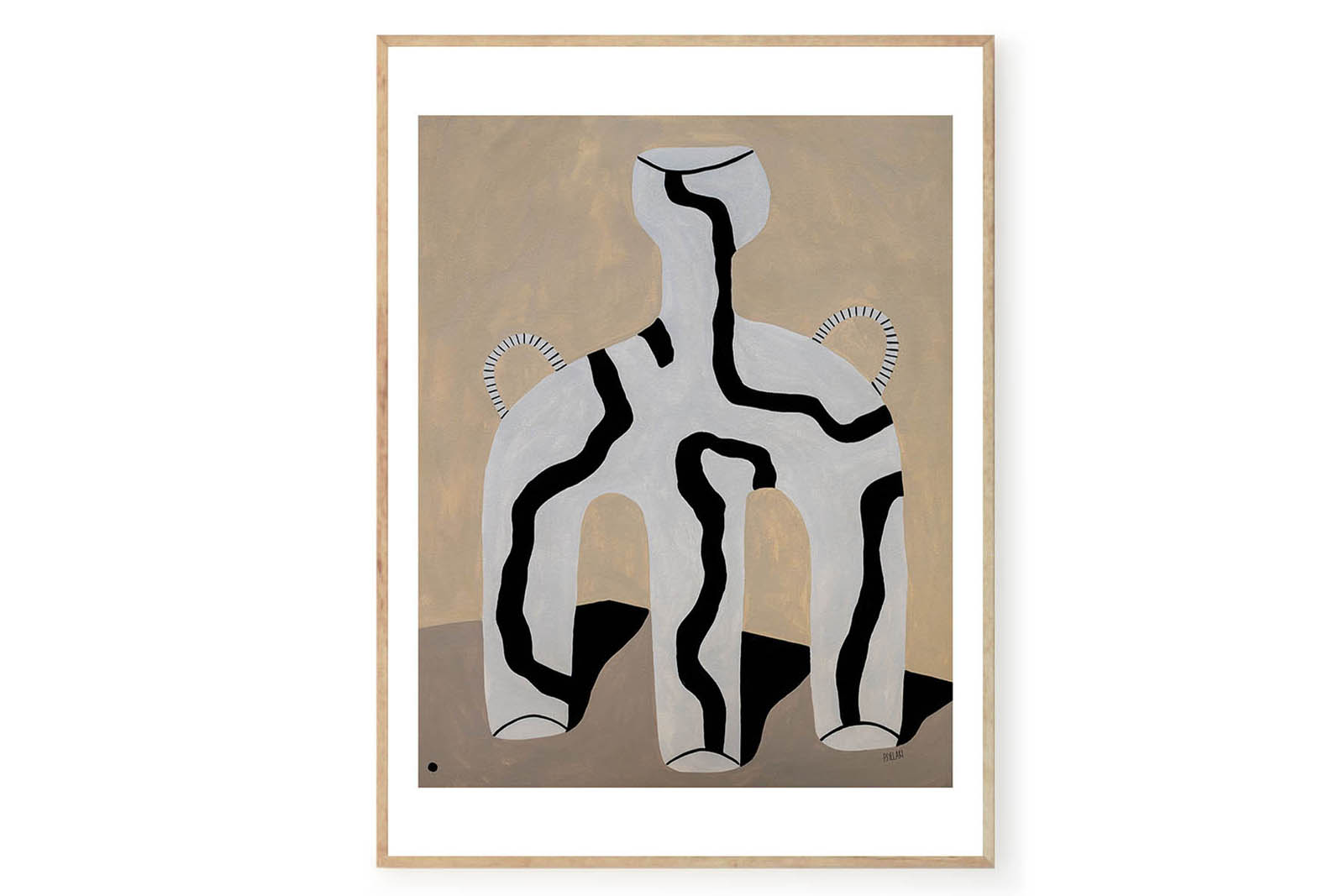 【在庫限り】【再入荷なし】THE POSTER CLUB × Studio Paradissi　ポスター/アートプリント　70×100cm　Veins 01【イラスト インテリア 北欧雑貨 おしゃれ 壁掛け 絵画 パネル モダン モノクロ モノトーン デン