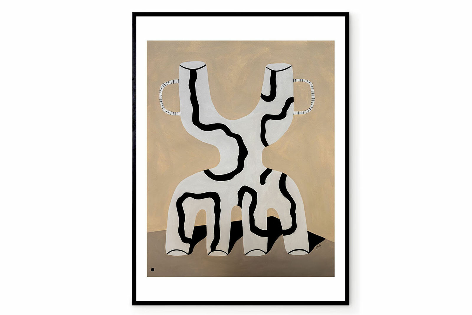 【在庫限り】【再入荷なし】THE POSTER CLUB × Studio Paradissi　ポスター/アートプリント　70×100cm　Veins 02【イラスト インテリア 北欧雑貨 おしゃれ 壁掛け 絵画 パネル モダン モノクロ モノトーン デン