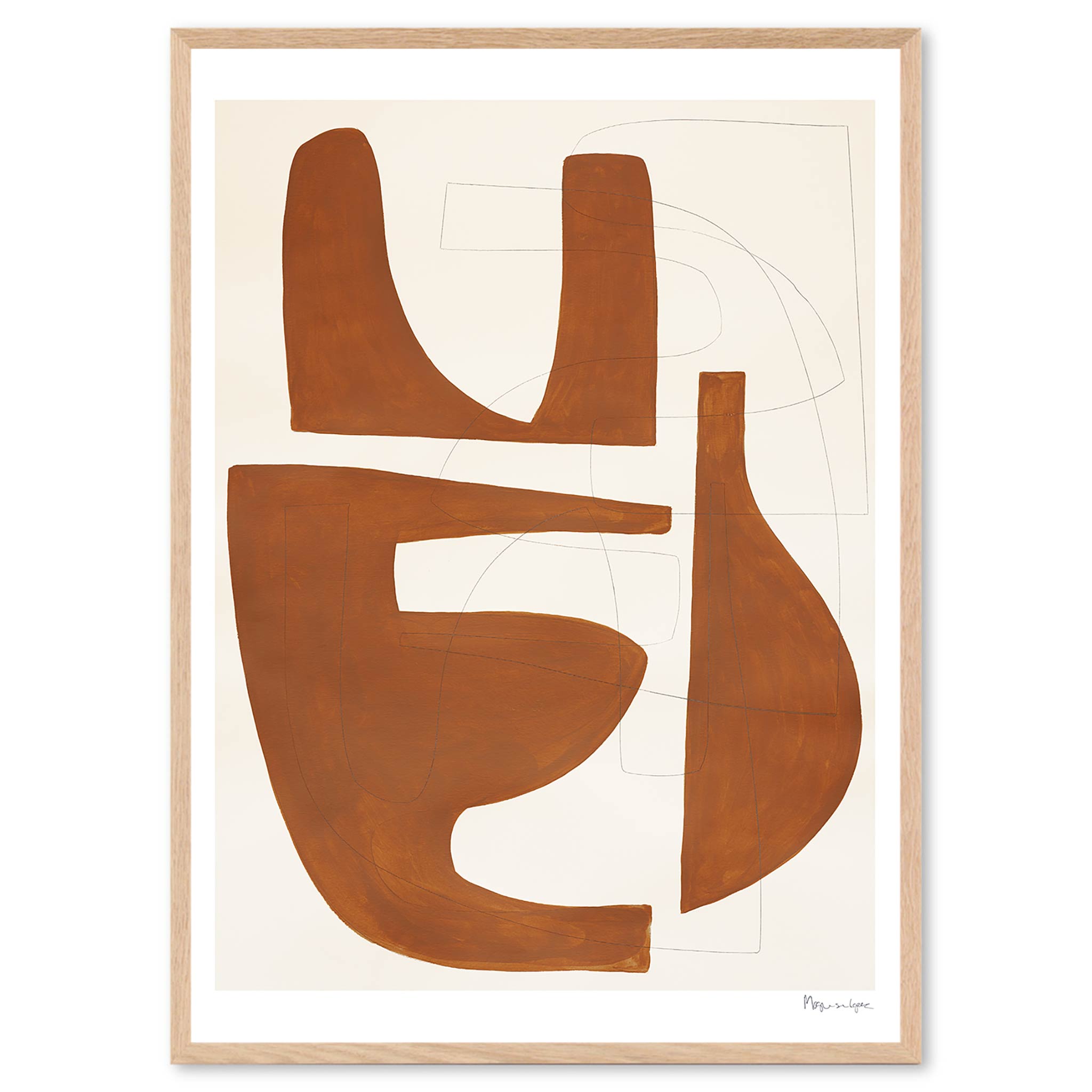 The Poster Club 芸術貼り出し 50×70糎 Sienna 貼り出し野球クラブ 北欧雑貨 デンマーク王国製 芸術刷り上げる 貨物輸送無料 室内装飾 今めかしい オシャレ 一般受け おすすめ モノクロ ビンテージ ヴィンテージ 今めかしい 一本調子