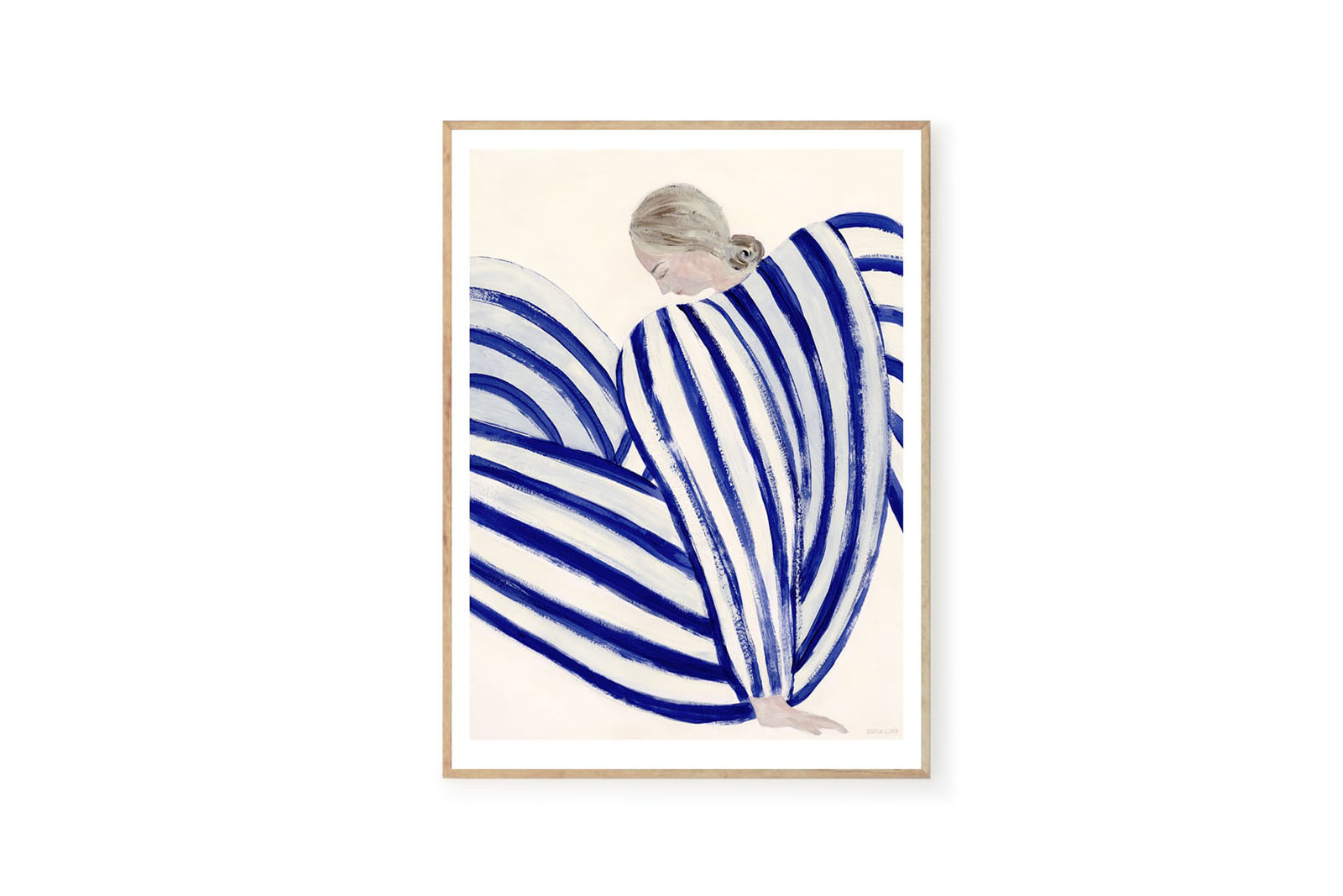 The Poster Club アートポスター 30×40cm Blue Stripe At Concorde ポスタークラブ 北欧雑貨 デンマーク製 アートプリント 送料無料 インテリア おしゃれ オシャレ 人気 おすすめ モノクロ ビンテージ