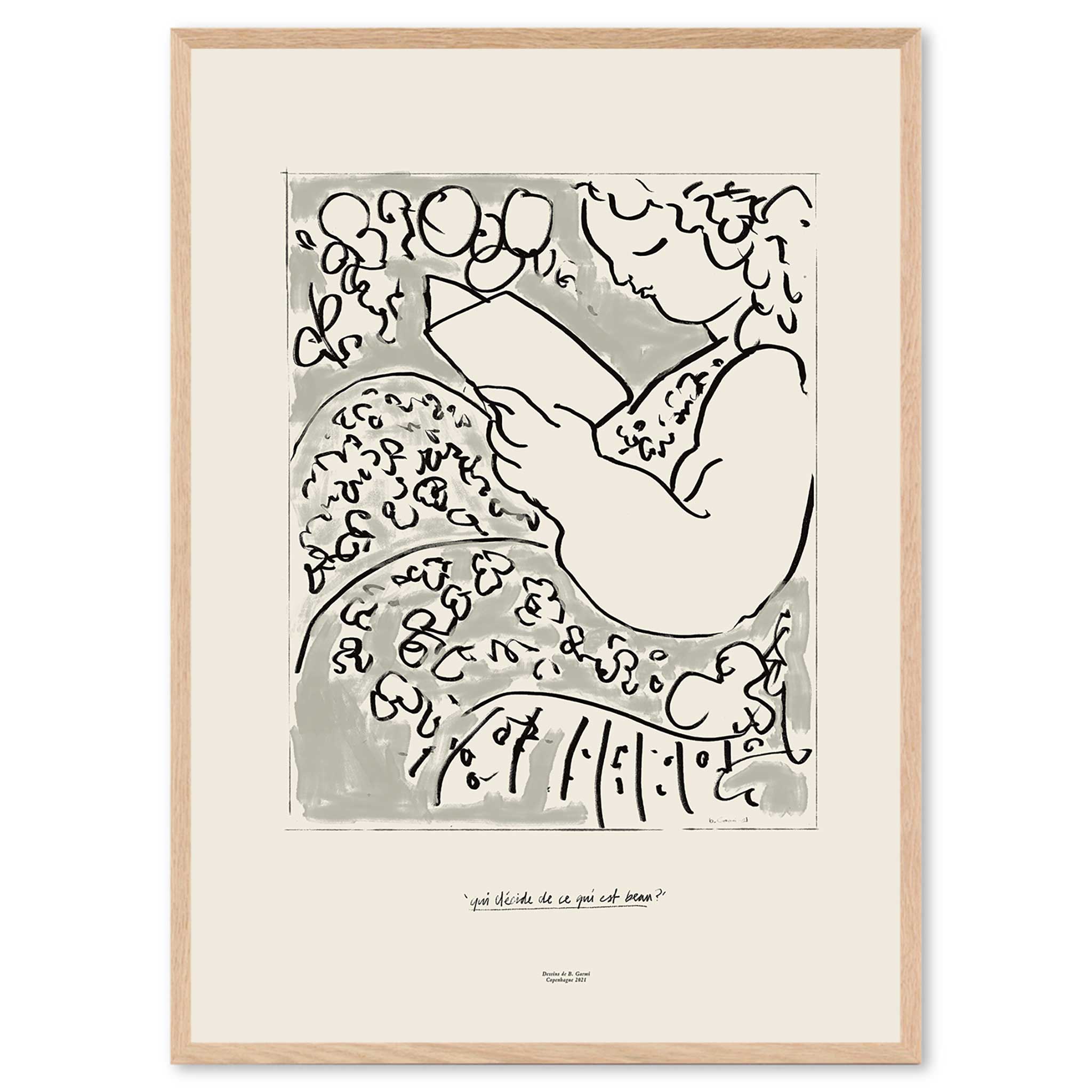 The Poster Club 工芸貼り出し 50×70珊 Reading 貼り出し野球クラブ 北欧雑貨 デンマーク王国製 工芸刷り上げる 室内装飾 今めかしい オシャレ 一般受け おすすめ モノクロ ビンテージ ヴィンテージ 今めかしい 一本調子 ジャパンディ