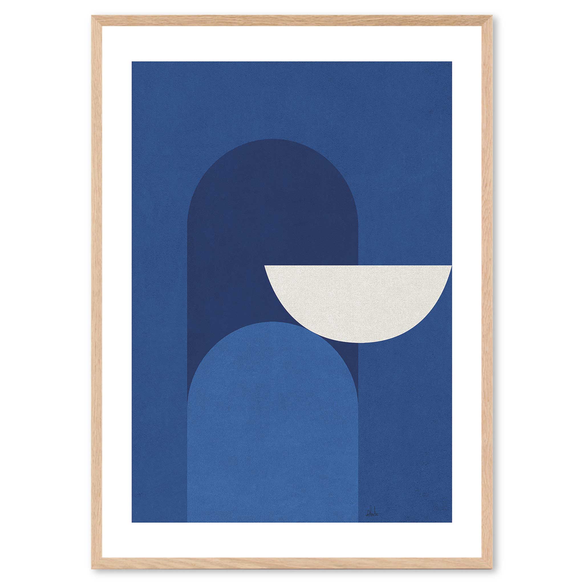 The Poster Club アートポスター 50×70cm Abstract Blue ポスタークラブ 北欧雑貨 デンマーク製 アートプリント インテリア おしゃれ オシャレ 人気 おすすめ モノクロ ビンテージ ヴィンテージ モダン モノトーン