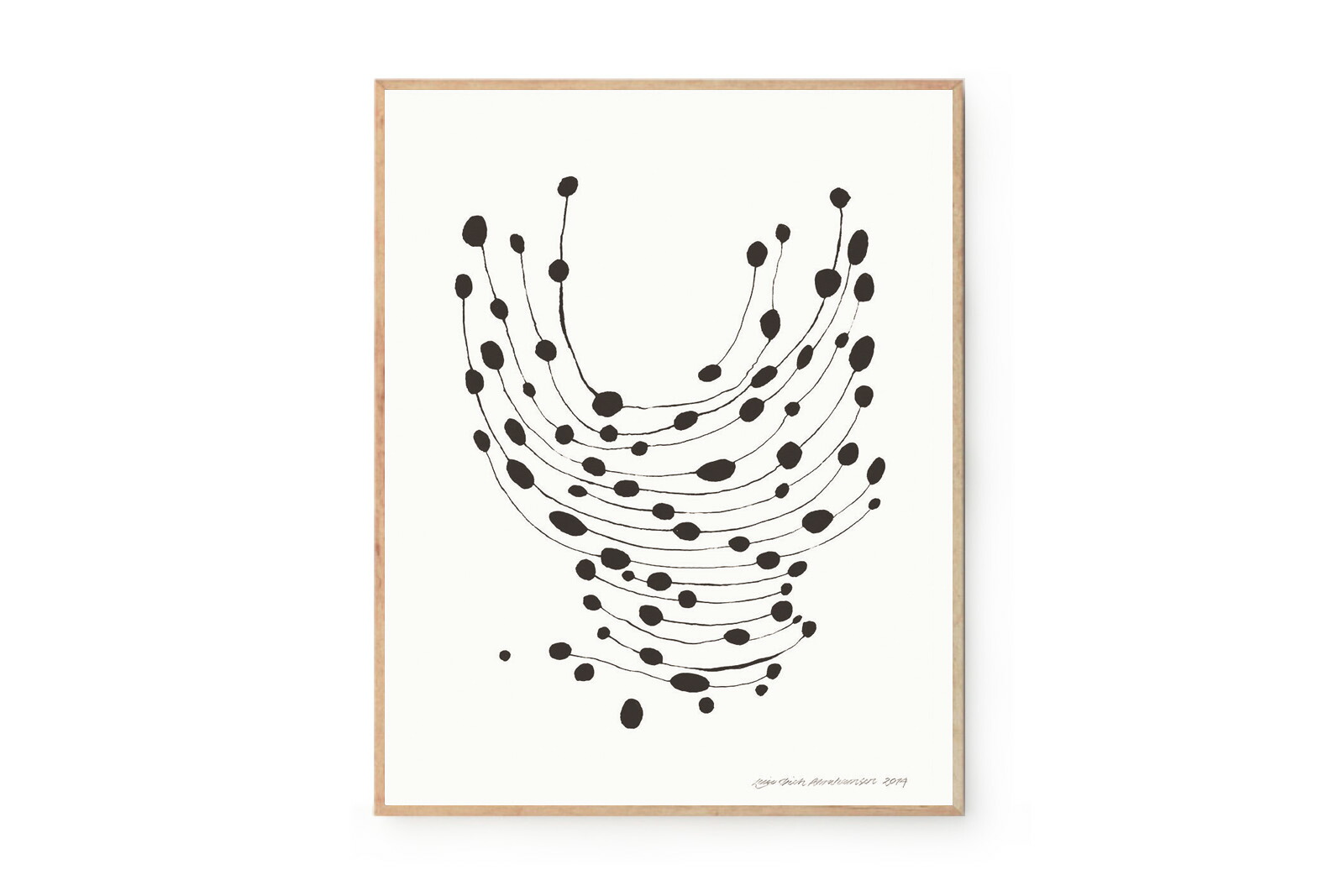 The Poster Club アートポスター 40×50cm Dancing Dots ポスタークラブ 北欧雑貨 デンマーク製 アートプリント 送料無料 インテリア おしゃれ オシャレ 人気 おすすめ モノクロ ビンテージ ヴィンテージ モダン
